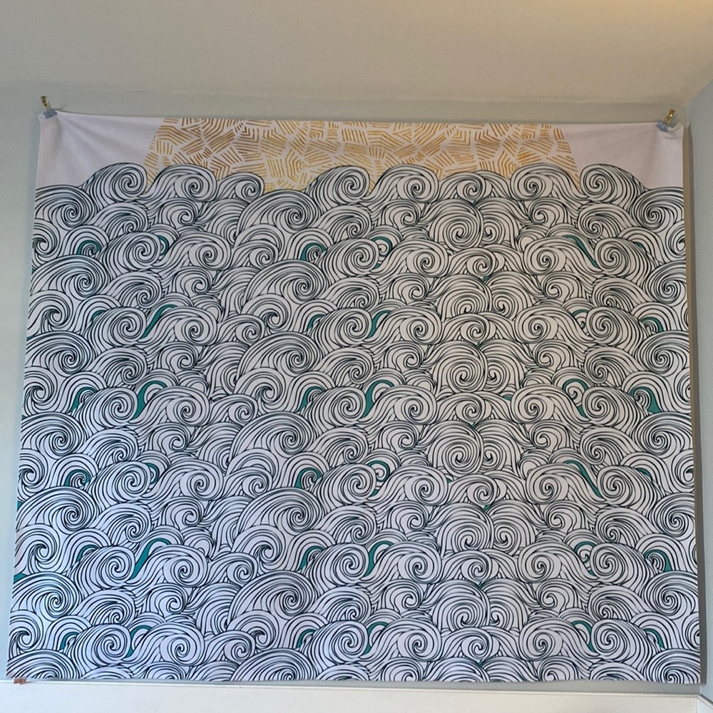 Tapestry sun/waves